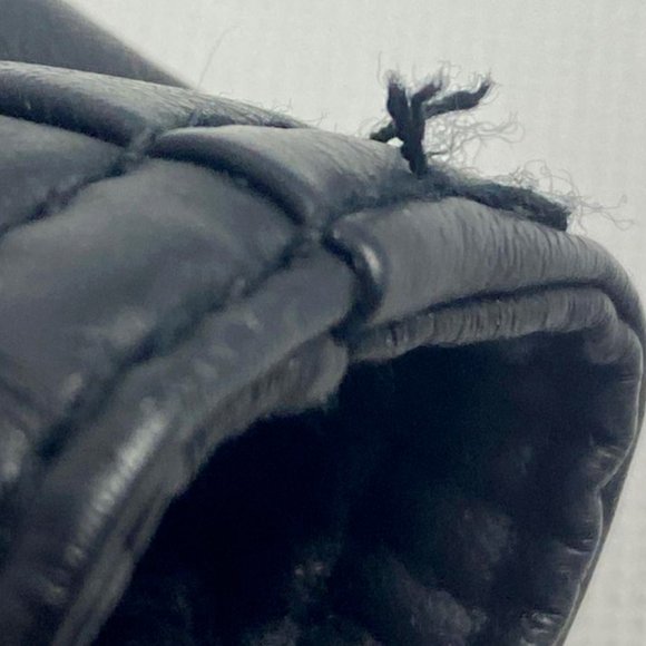 Jou Jou Women's Black Faux Leather Floral Embroidered Motorcycle Jacket Medium - Picture 3 of 5